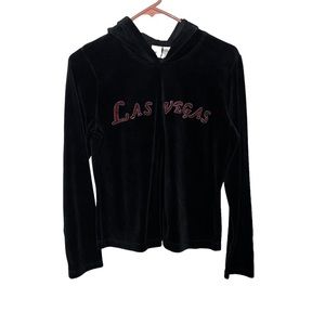 HIVES Jr. Black Zip up Sweater Hoody “Las Vegas” Logo